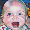 Evan; 2010; Oil Pastel; 24 x 18 inches;